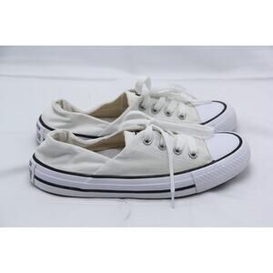 Converse Chuck Taylor All Star Shoes Womens Size 5 White Casual Boat 555901F